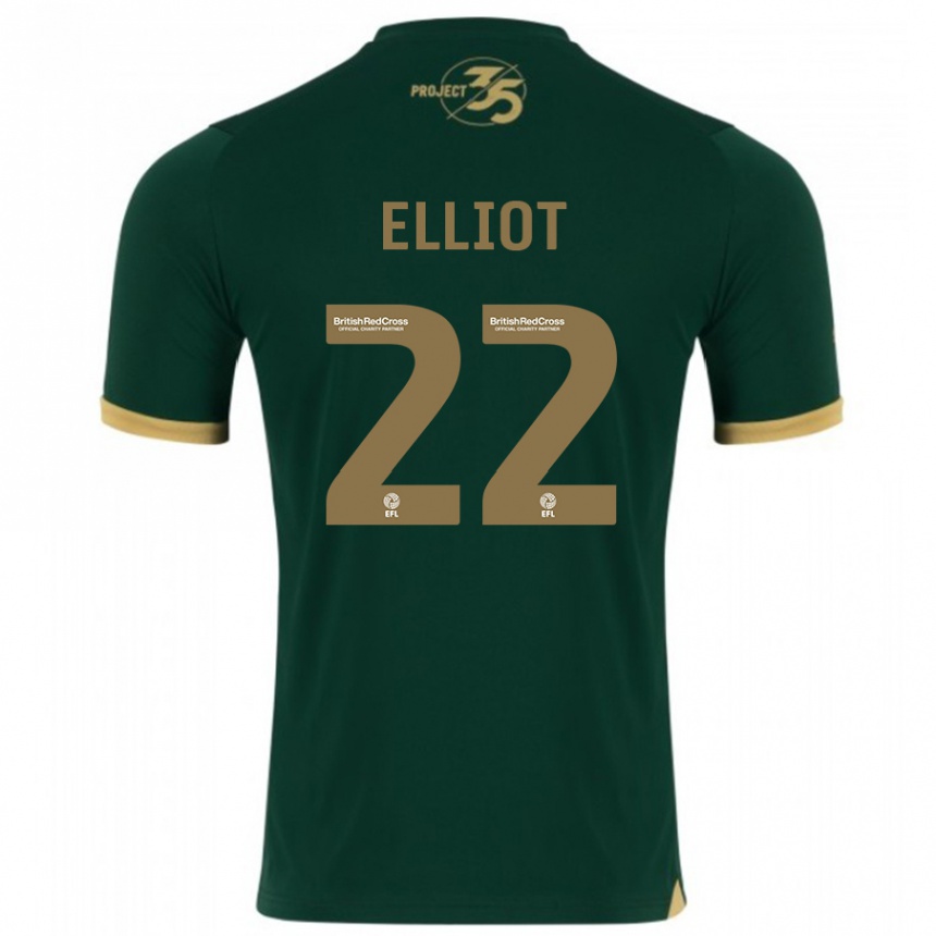 Niño Fútbol Camiseta Emily Elliot #22 Verde 1ª Equipación 2023/24