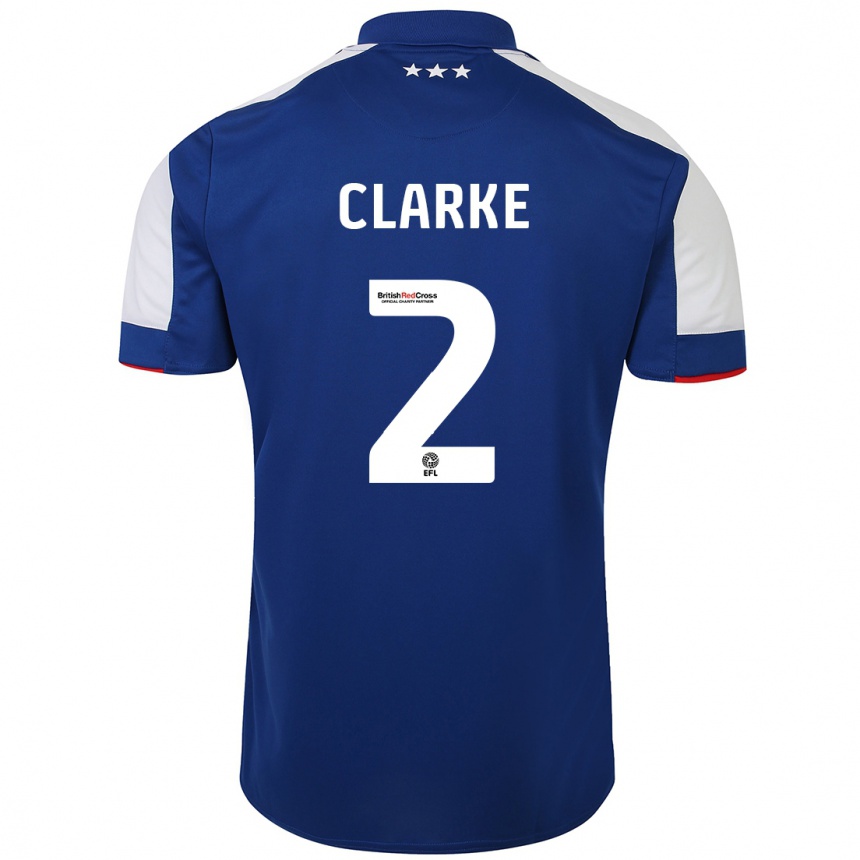 Niño Fútbol Camiseta Harry Clarke #2 Azul 1ª Equipación 2023/24