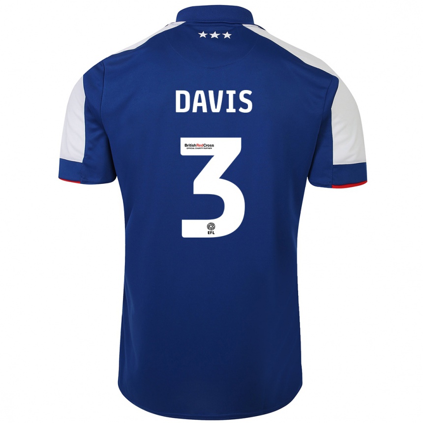 Niño Fútbol Camiseta Leif Davis #3 Azul 1ª Equipación 2023/24