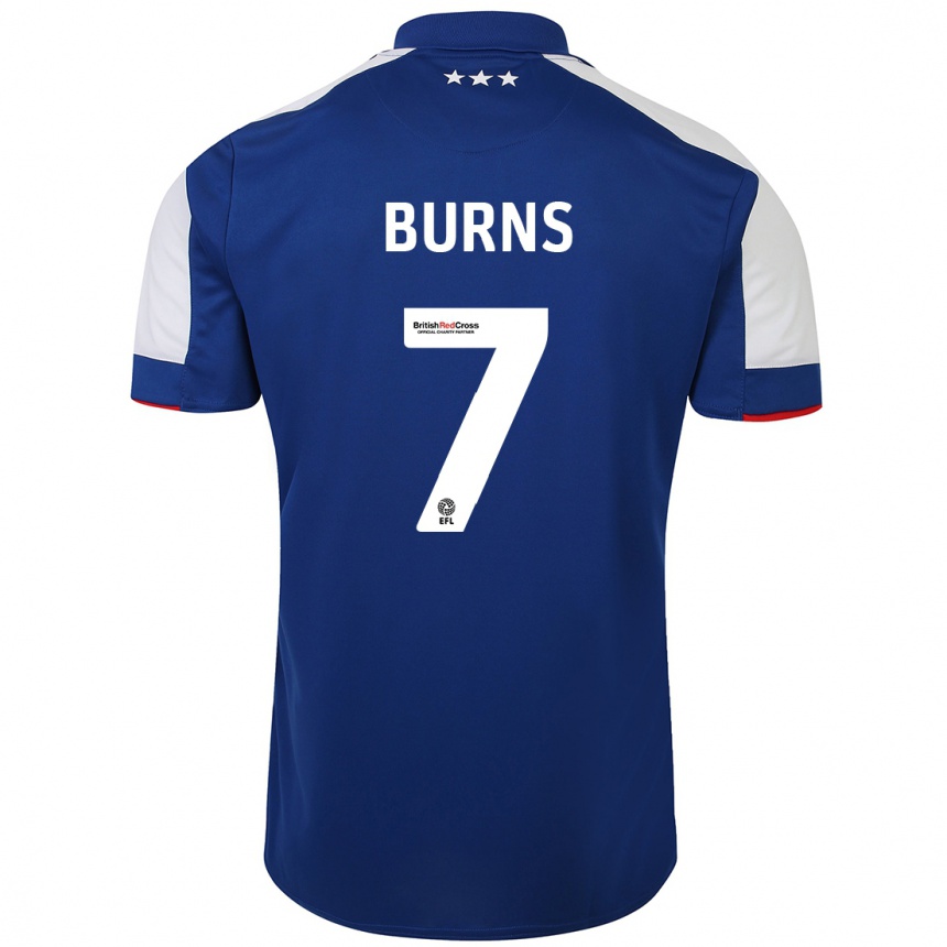 Niño Fútbol Camiseta Wes Burns #7 Azul 1ª Equipación 2023/24