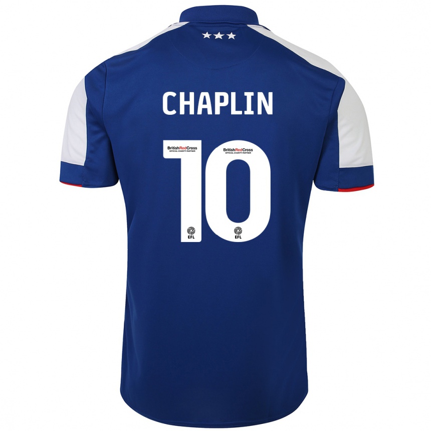 Niño Fútbol Camiseta Conor Chaplin #10 Azul 1ª Equipación 2023/24