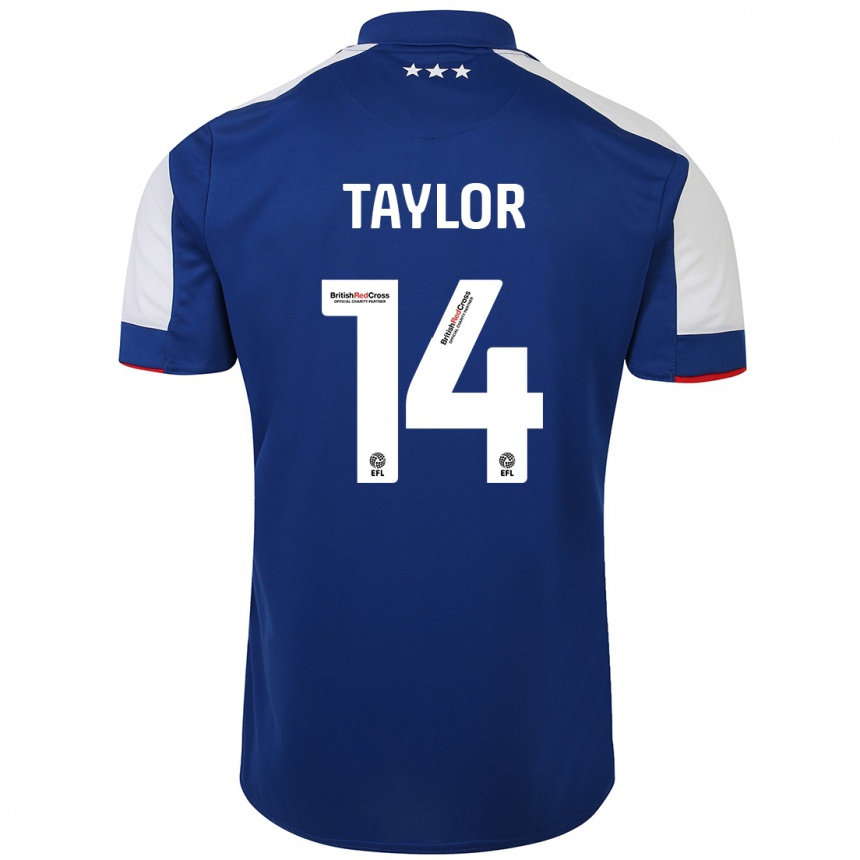 Niño Fútbol Camiseta Jack Taylor #14 Azul 1ª Equipación 2023/24