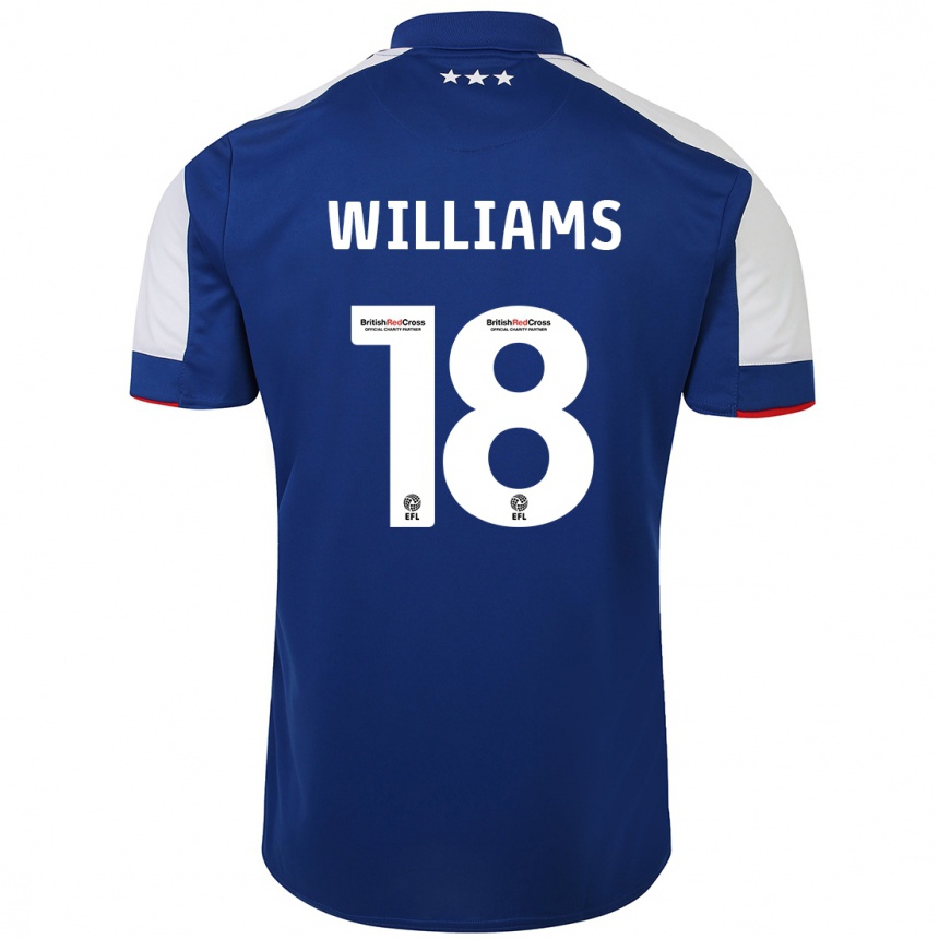 Niño Fútbol Camiseta Brandon Williams #18 Azul 1ª Equipación 2023/24
