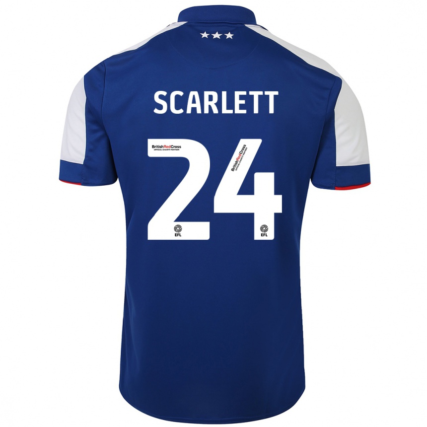 Niño Fútbol Camiseta Dane Scarlett #24 Azul 1ª Equipación 2023/24