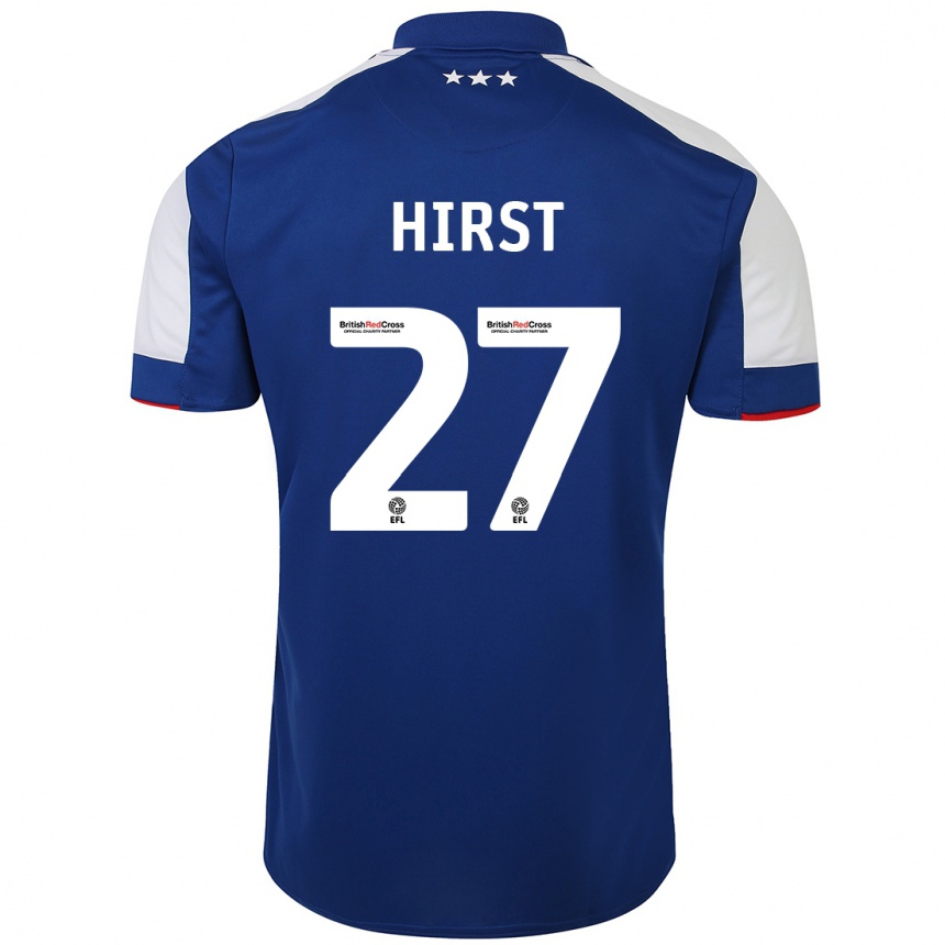 Niño Fútbol Camiseta George Hirst #27 Azul 1ª Equipación 2023/24