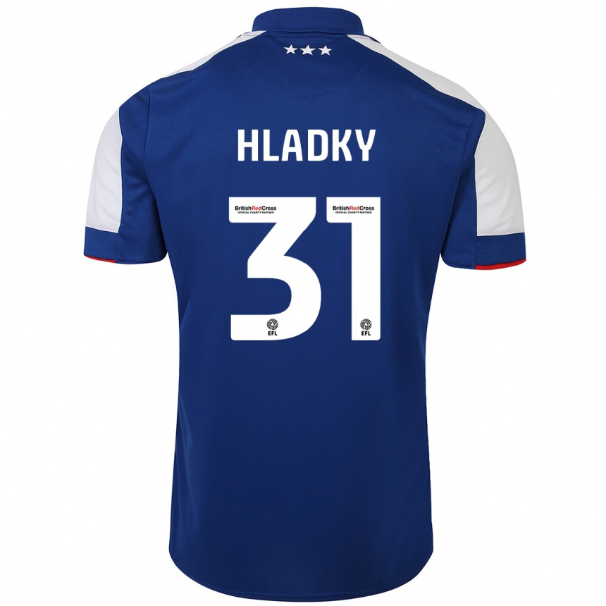 Niño Fútbol Camiseta Vaclav Hladky #31 Azul 1ª Equipación 2023/24