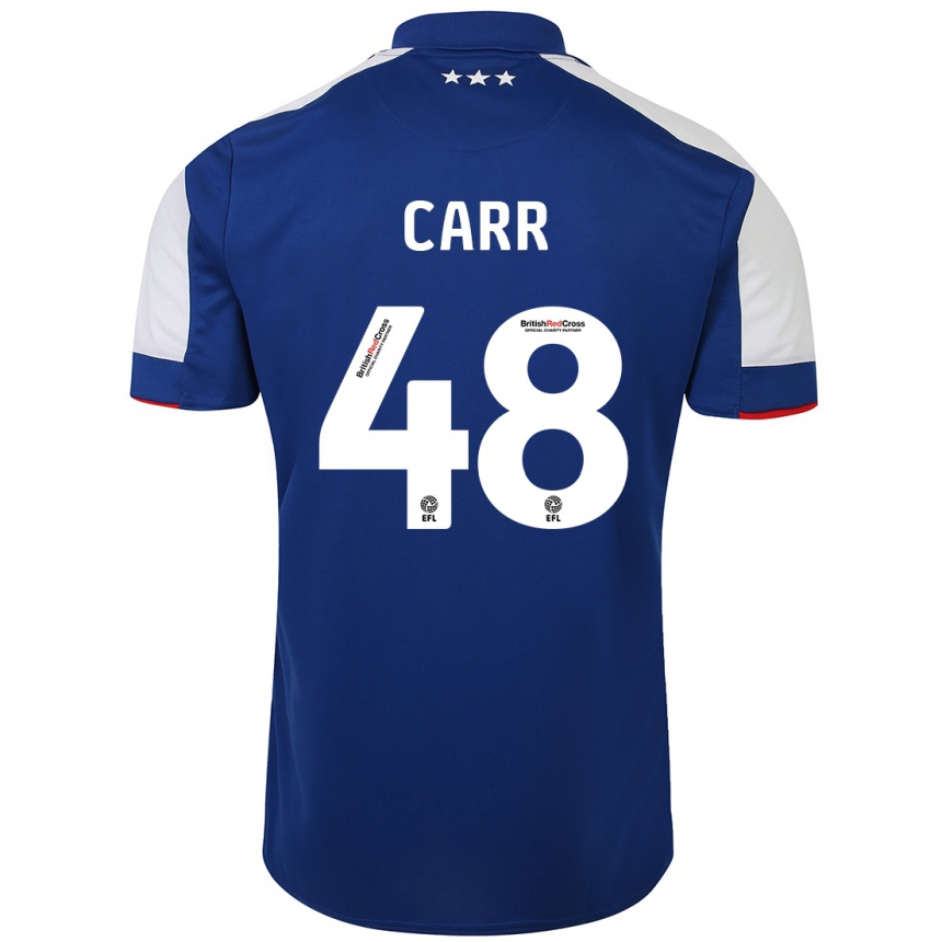 Niño Fútbol Camiseta Ryan Carr #48 Azul 1ª Equipación 2023/24