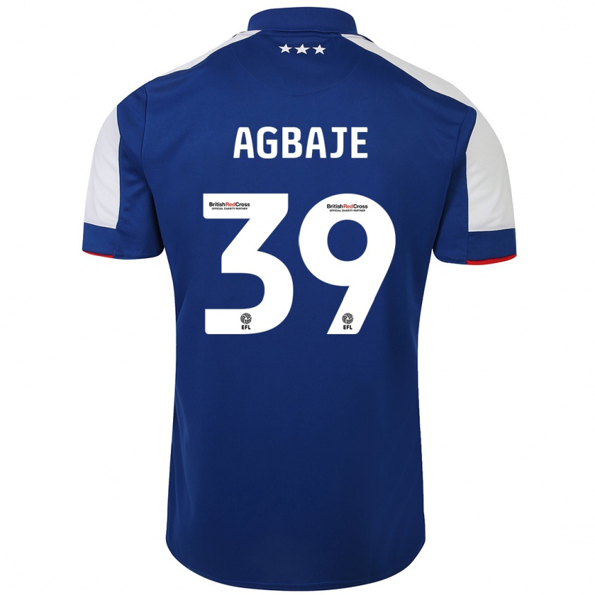 Niño Fútbol Camiseta Edwin Agbaje #39 Azul 1ª Equipación 2023/24