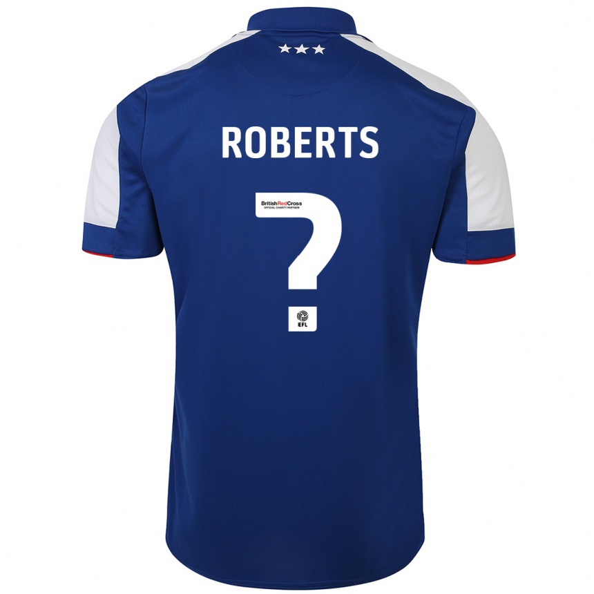 Niño Fútbol Camiseta Mathaeus Roberts #0 Azul 1ª Equipación 2023/24