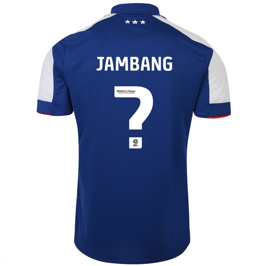 Niño Fútbol Camiseta Ayyuba Jambang #0 Azul 1ª Equipación 2023/24
