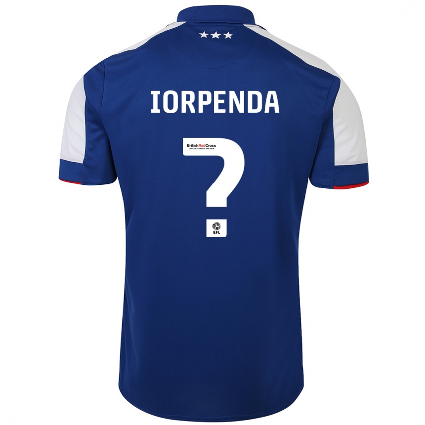 Niño Fútbol Camiseta George Iorpenda #0 Azul 1ª Equipación 2023/24