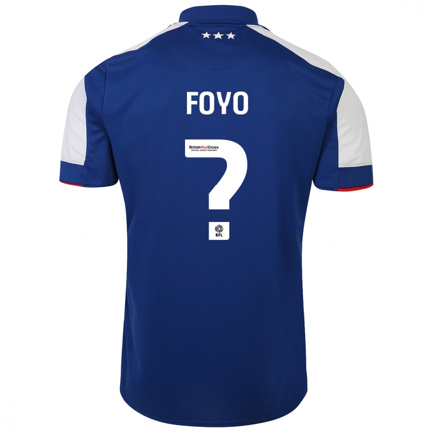 Niño Fútbol Camiseta Osman Foyo #0 Azul 1ª Equipación 2023/24