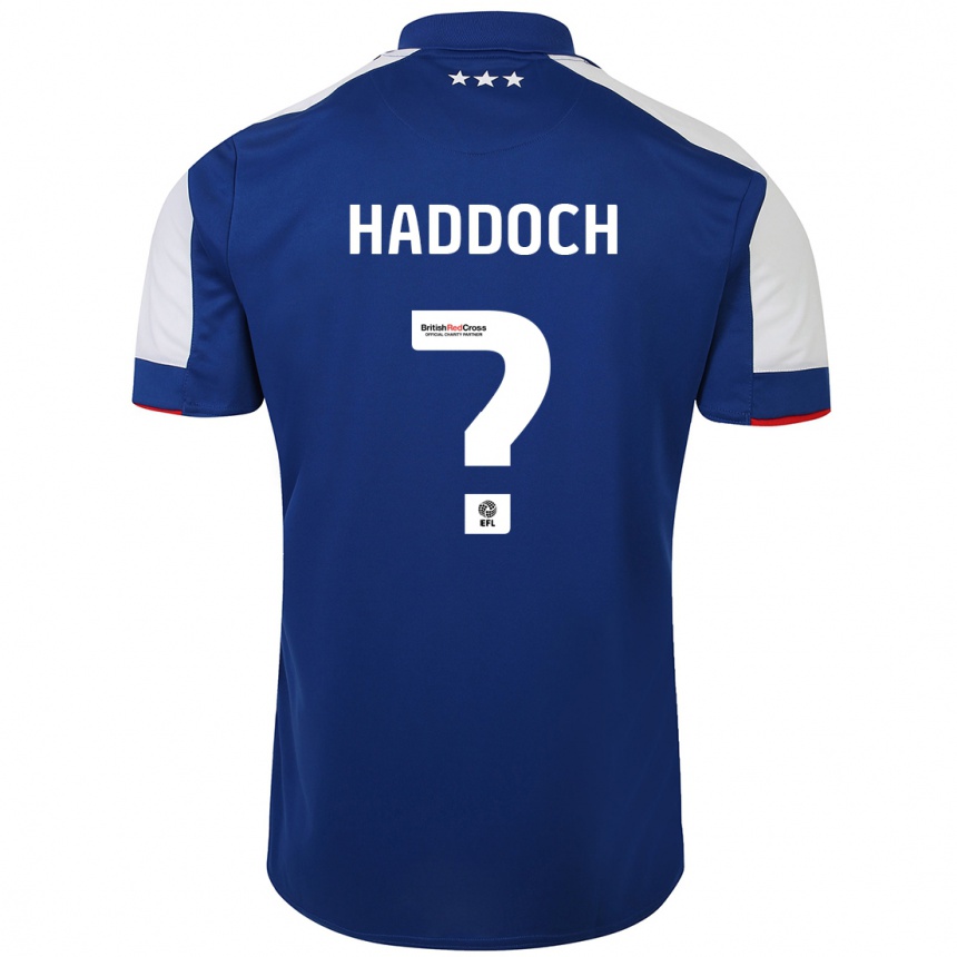 Niño Fútbol Camiseta Ben Haddoch #0 Azul 1ª Equipación 2023/24