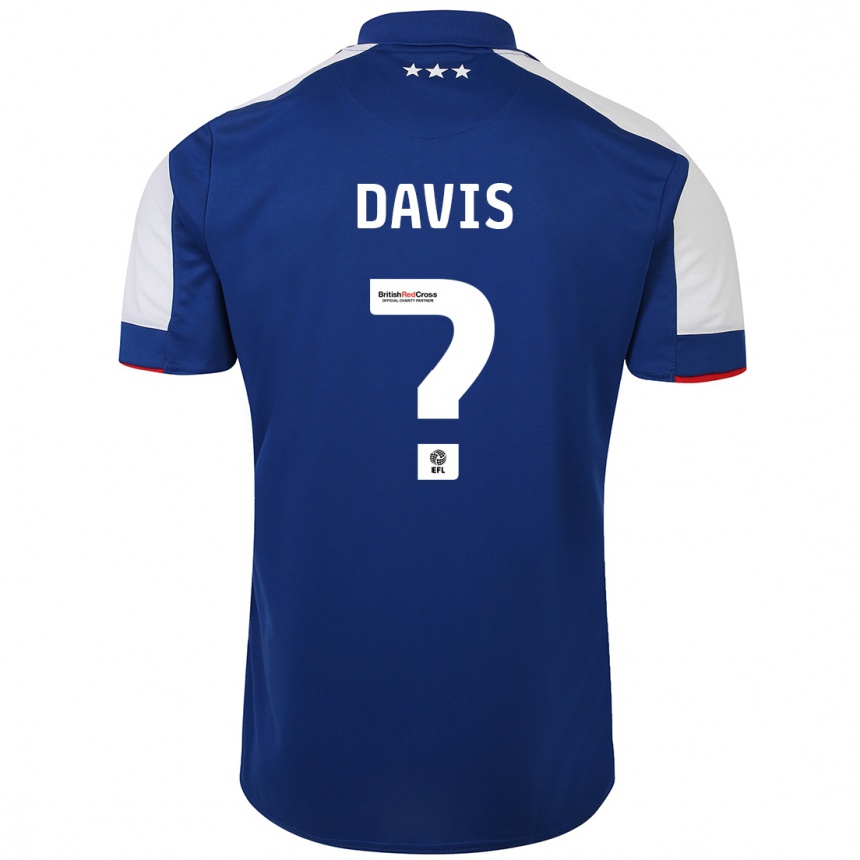 Niño Fútbol Camiseta Oli Davis #0 Azul 1ª Equipación 2023/24