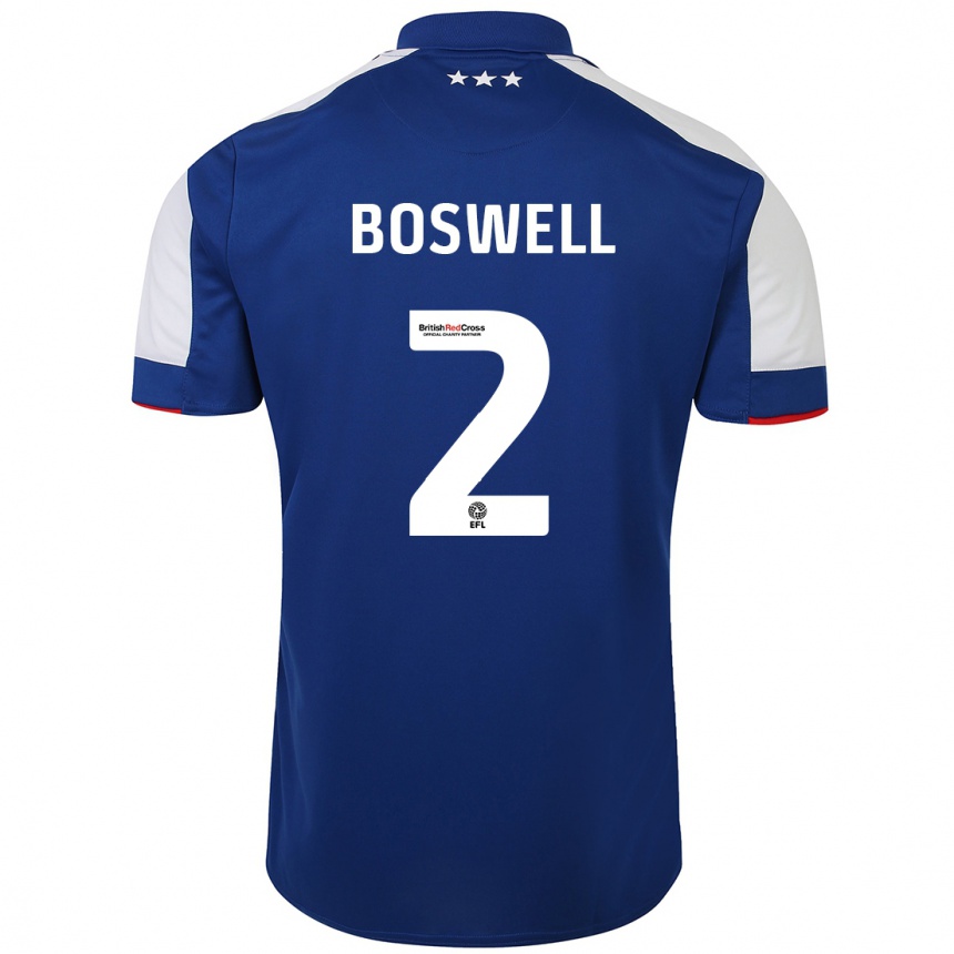 Niño Fútbol Camiseta Maria Boswell #2 Azul 1ª Equipación 2023/24