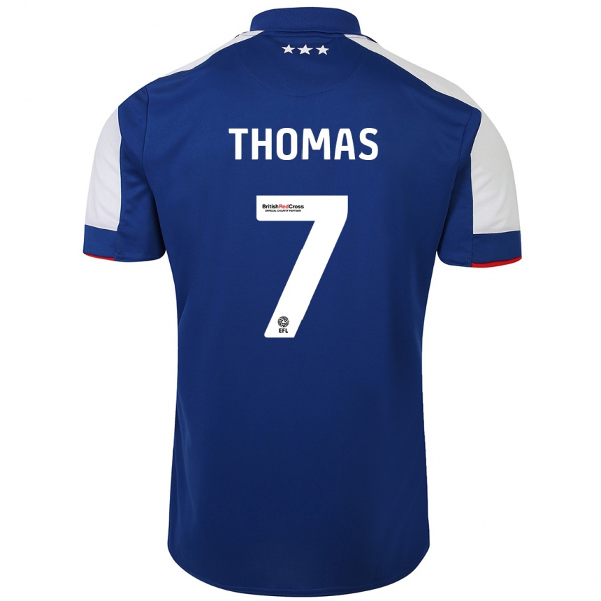 Niño Fútbol Camiseta Natasha Thomas #7 Azul 1ª Equipación 2023/24