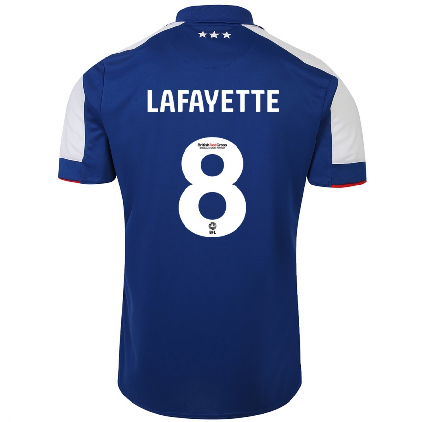 Niño Fútbol Camiseta Abbie Lafayette #8 Azul 1ª Equipación 2023/24