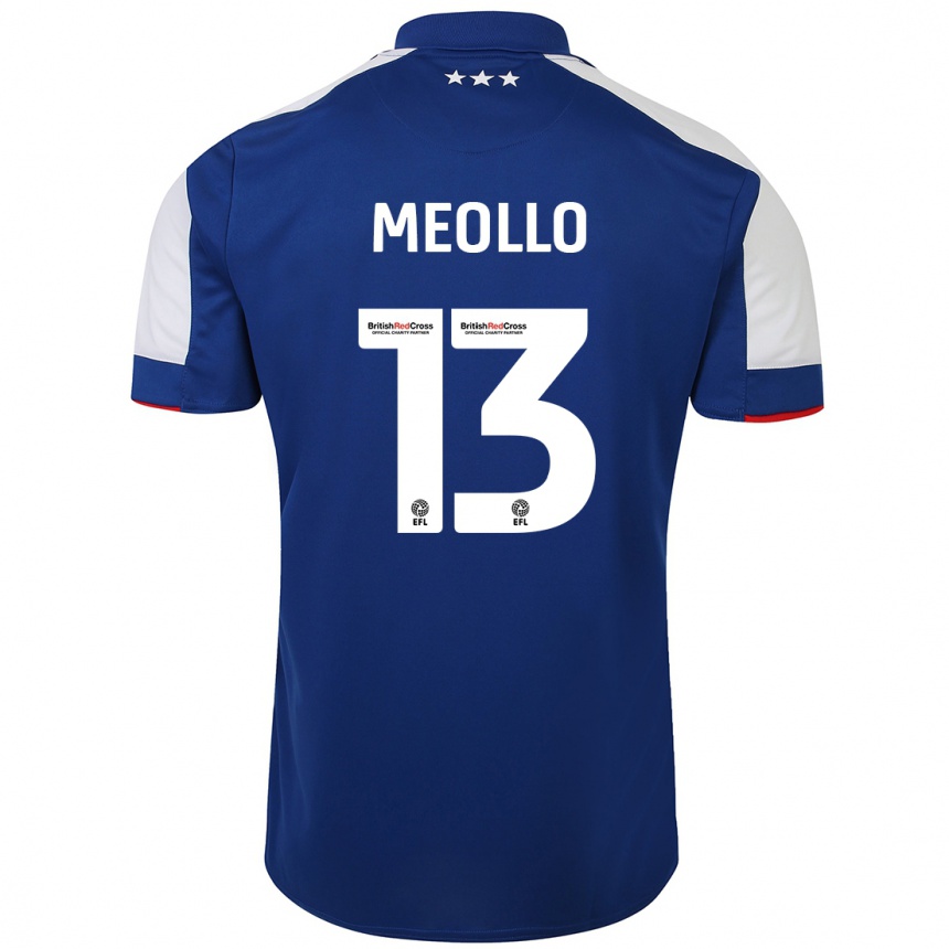 Niño Fútbol Camiseta Nina Meollo #13 Azul 1ª Equipación 2023/24