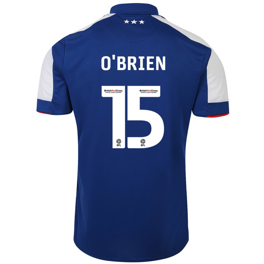 Niño Fútbol Camiseta Lucy O'brien #15 Azul 1ª Equipación 2023/24