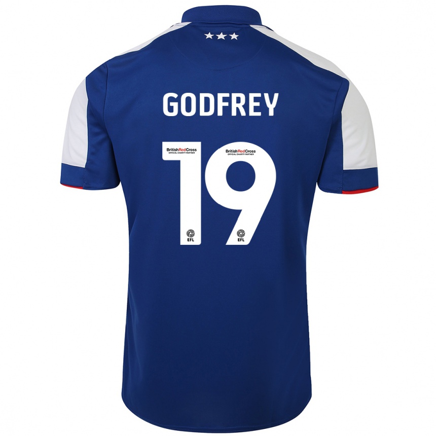 Niño Fútbol Camiseta Freya Godfrey #19 Azul 1ª Equipación 2023/24
