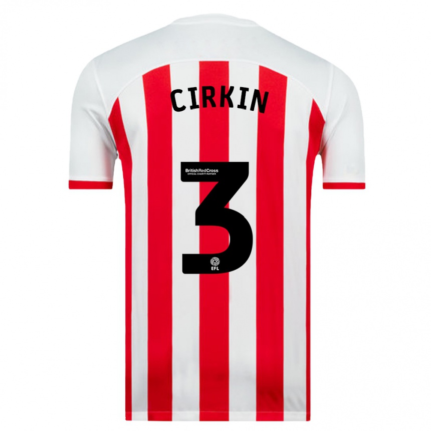 Niño Fútbol Camiseta Dennis Cirkin #3 Blanco 1ª Equipación 2023/24