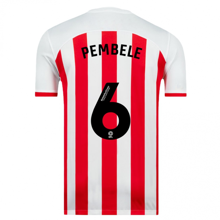 Niño Fútbol Camiseta Timothée Pembélé #6 Blanco 1ª Equipación 2023/24