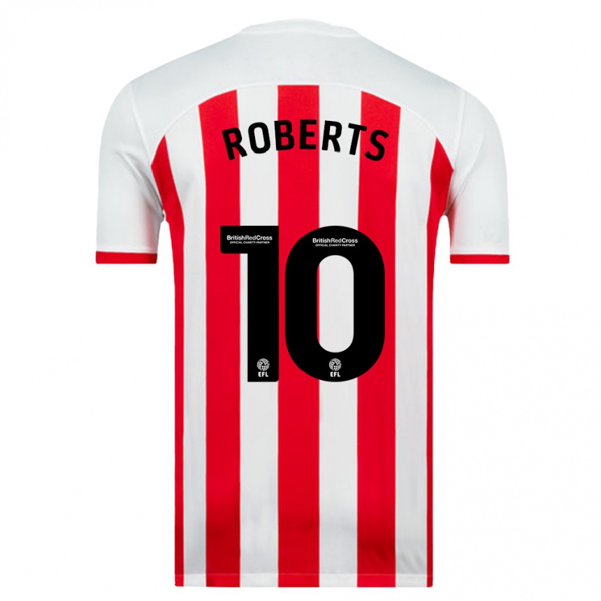 Niño Fútbol Camiseta Patrick Roberts #10 Blanco 1ª Equipación 2023/24