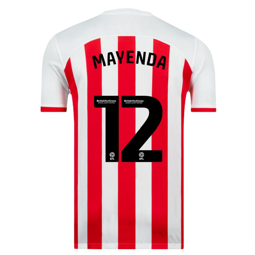 Niño Fútbol Camiseta Eliezer Mayenda #12 Blanco 1ª Equipación 2023/24