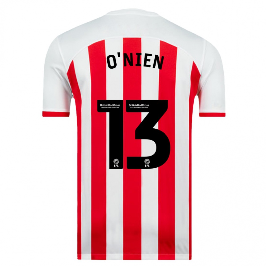 Niño Fútbol Camiseta Luke O'nien #13 Blanco 1ª Equipación 2023/24