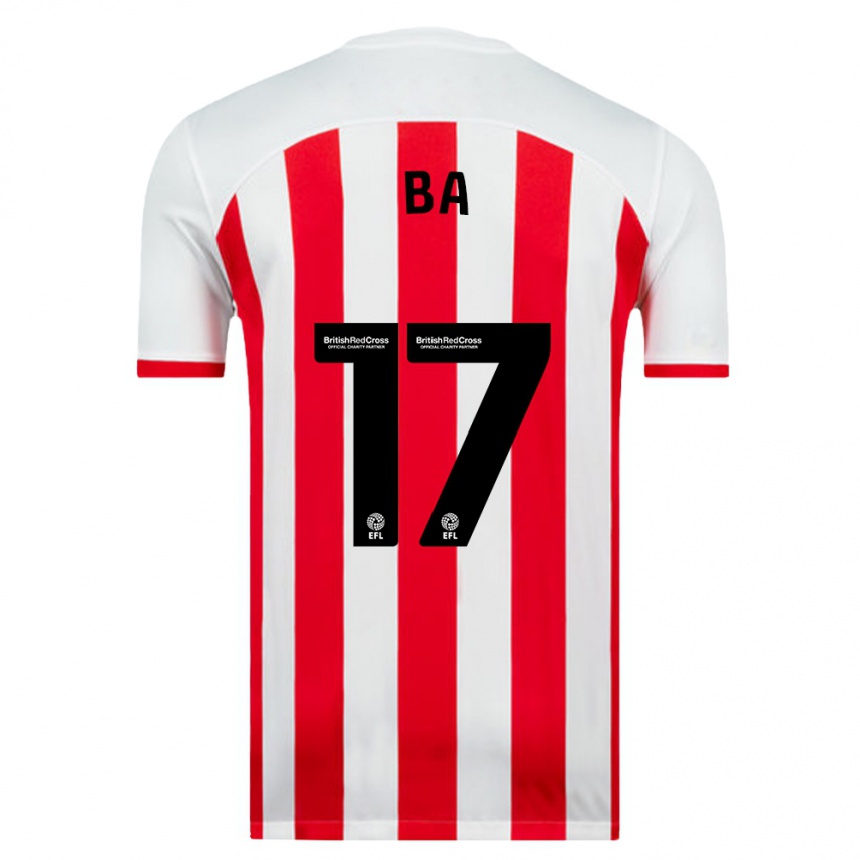 Niño Fútbol Camiseta Abdoullah Ba #17 Blanco 1ª Equipación 2023/24