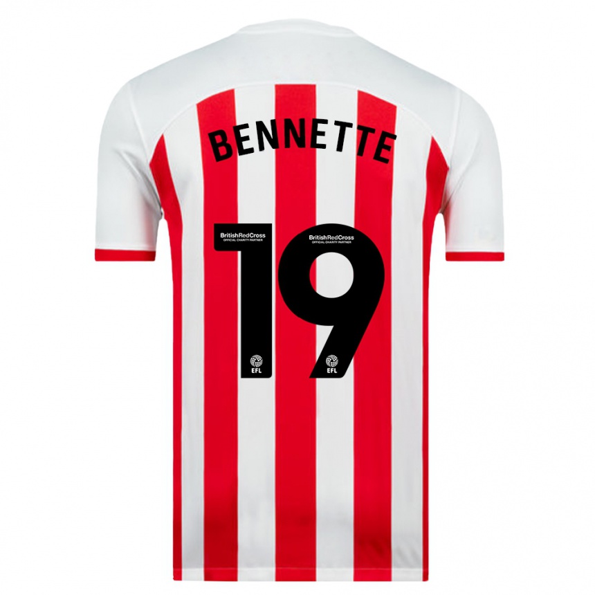 Niño Fútbol Camiseta Jewison Bennette #19 Blanco 1ª Equipación 2023/24