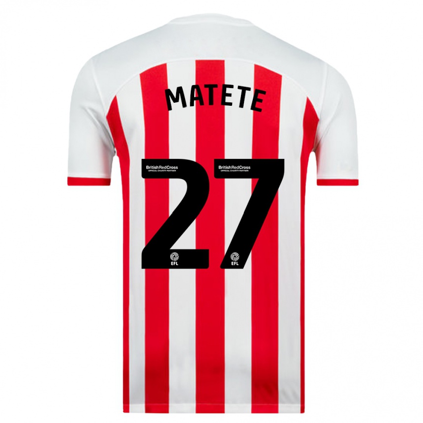 Niño Fútbol Camiseta Jay Matete #27 Blanco 1ª Equipación 2023/24