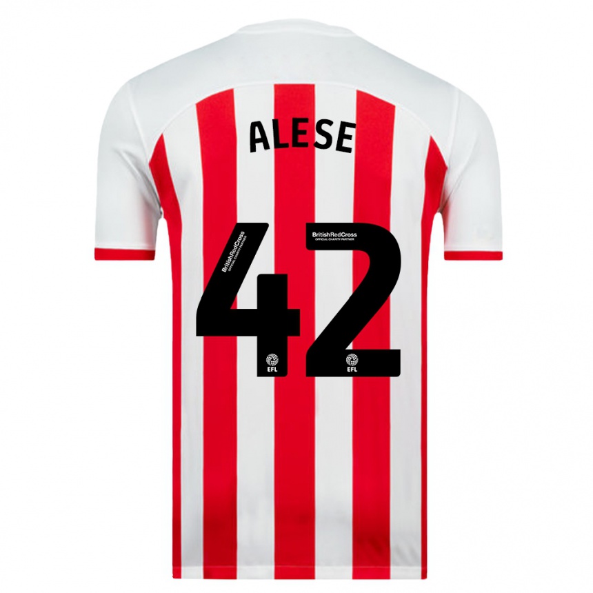 Niño Fútbol Camiseta Aji Alese #42 Blanco 1ª Equipación 2023/24