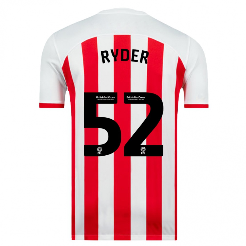 Niño Fútbol Camiseta Joe Ryder #52 Blanco 1ª Equipación 2023/24