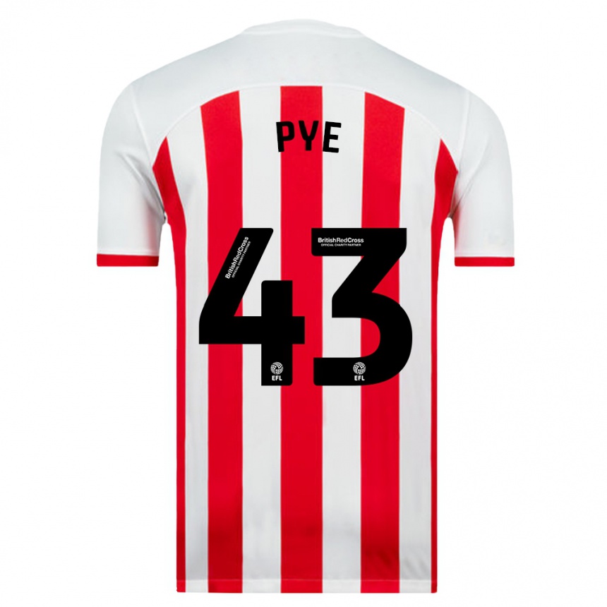 Niño Fútbol Camiseta Connor Pye #43 Blanco 1ª Equipación 2023/24