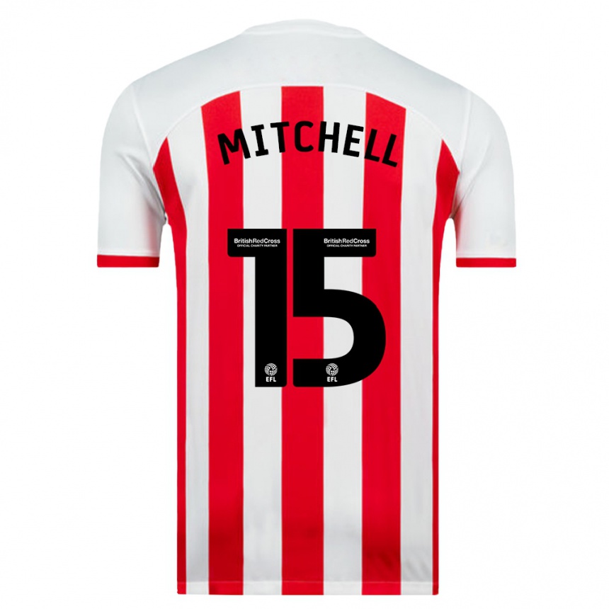 Niño Fútbol Camiseta Cuba Mitchell #15 Blanco 1ª Equipación 2023/24