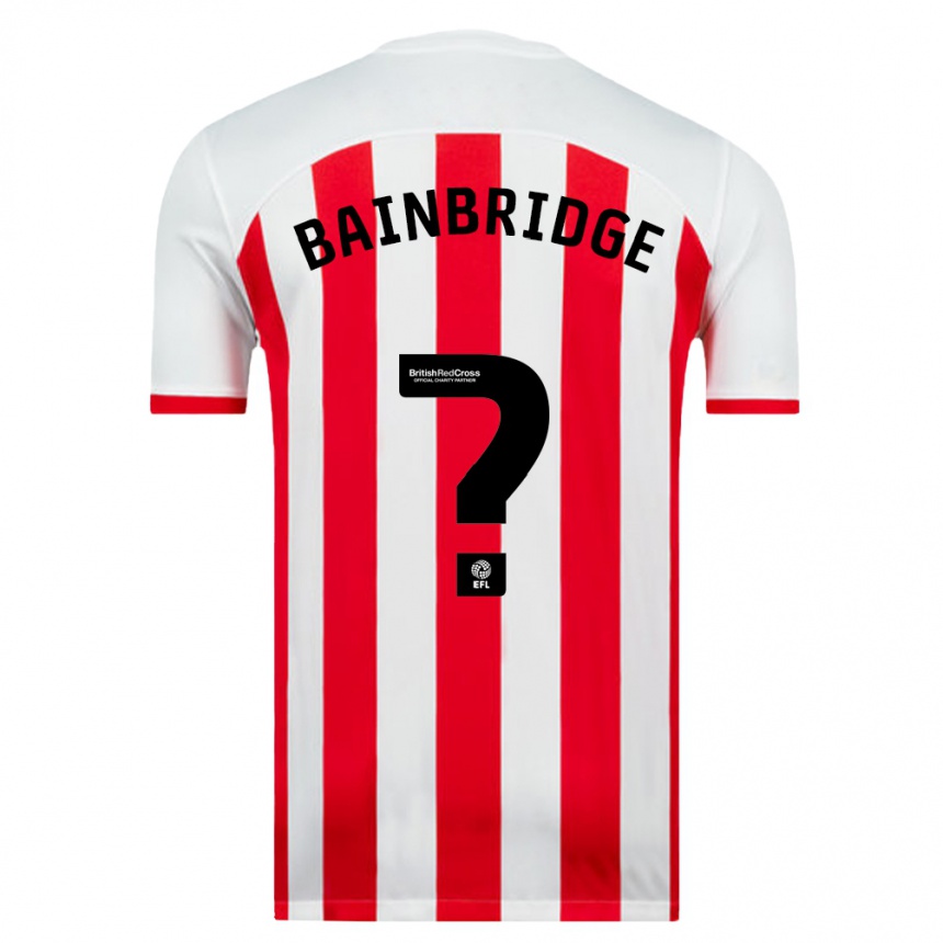 Niño Fútbol Camiseta Oliver Bainbridge #0 Blanco 1ª Equipación 2023/24