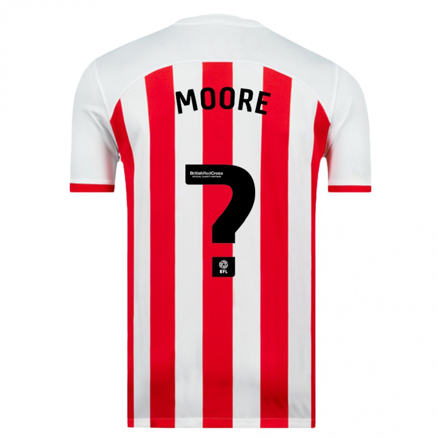 Niño Fútbol Camiseta Ethan Moore #0 Blanco 1ª Equipación 2023/24