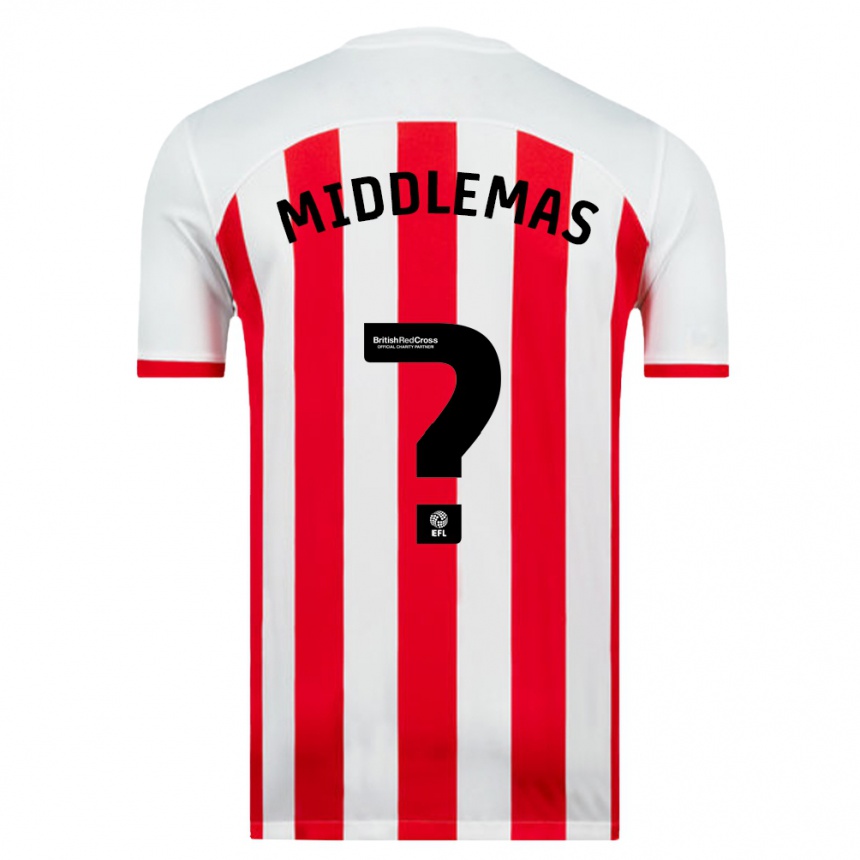 Niño Fútbol Camiseta Ben Middlemas #0 Blanco 1ª Equipación 2023/24