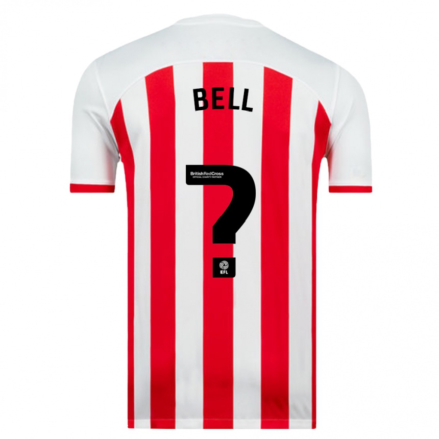 Niño Fútbol Camiseta Luke Bell #0 Blanco 1ª Equipación 2023/24