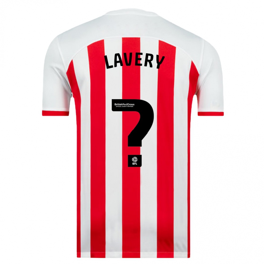 Niño Fútbol Camiseta Thomas Lavery #0 Blanco 1ª Equipación 2023/24