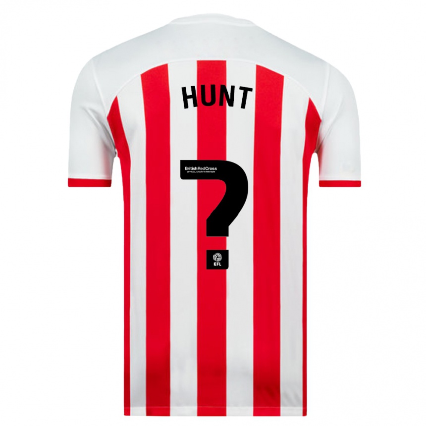 Niño Fútbol Camiseta Liam Hunt #0 Blanco 1ª Equipación 2023/24