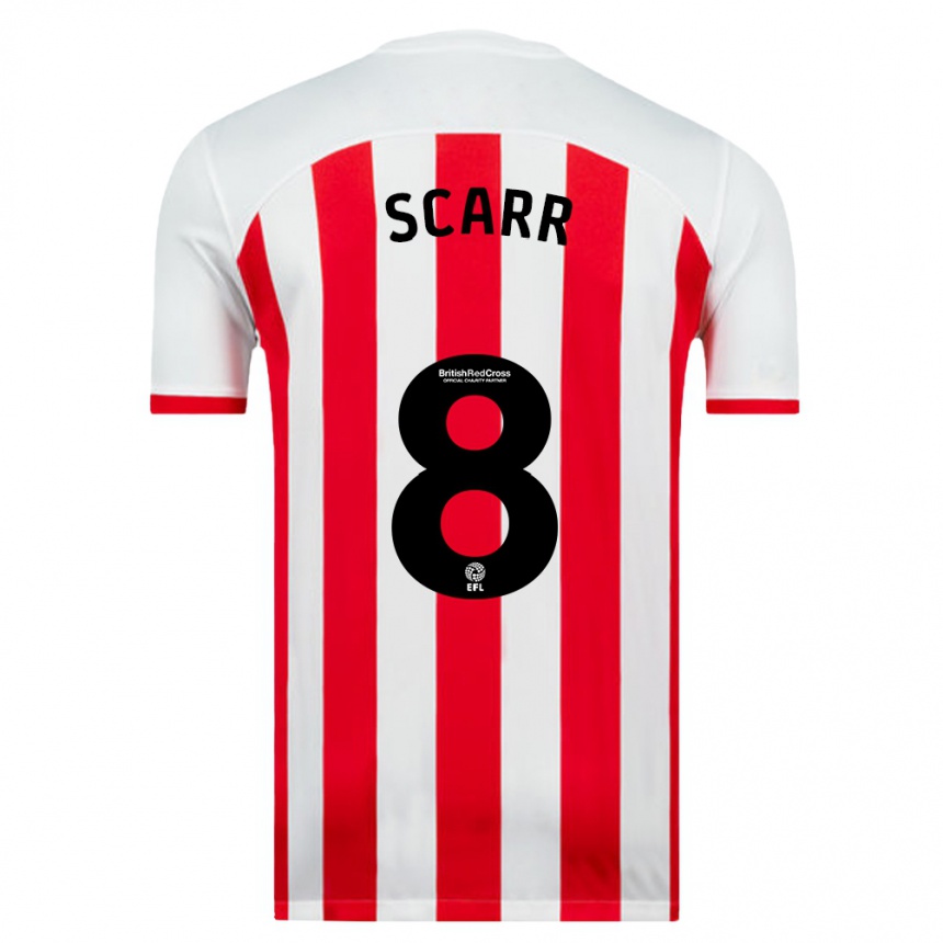 Niño Fútbol Camiseta Emily Scarr #8 Blanco 1ª Equipación 2023/24