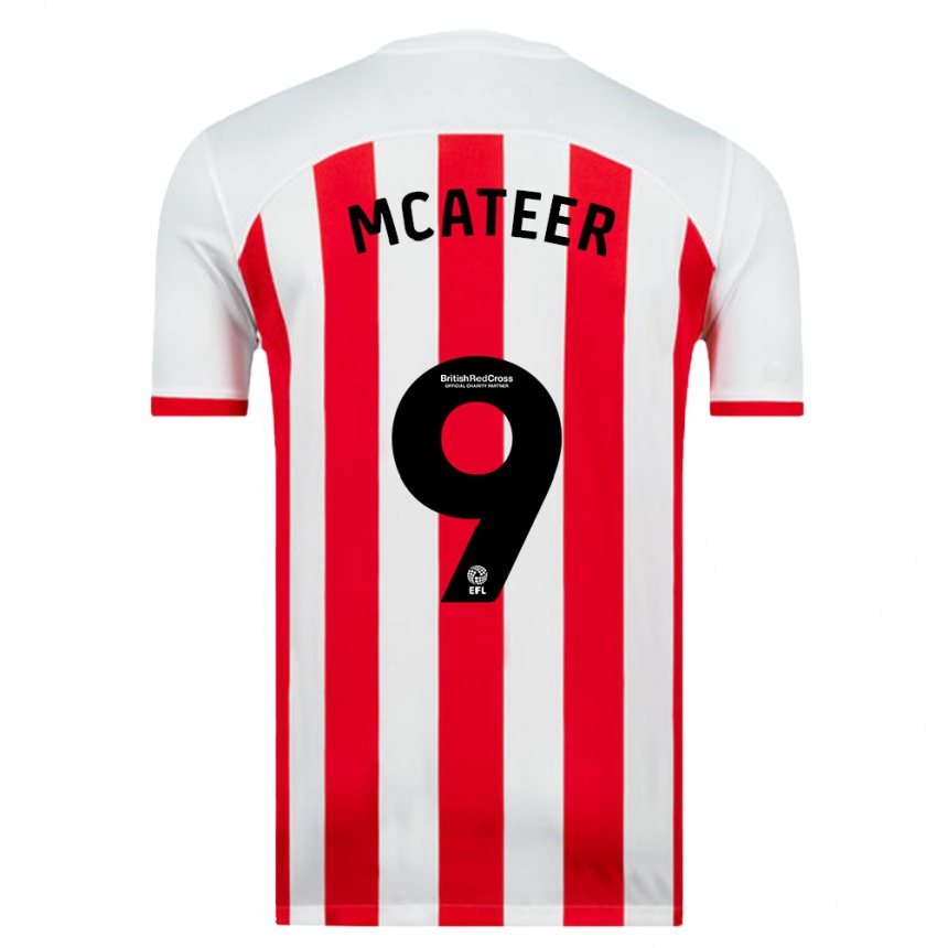 Niño Fútbol Camiseta Mary Mcateer #9 Blanco 1ª Equipación 2023/24