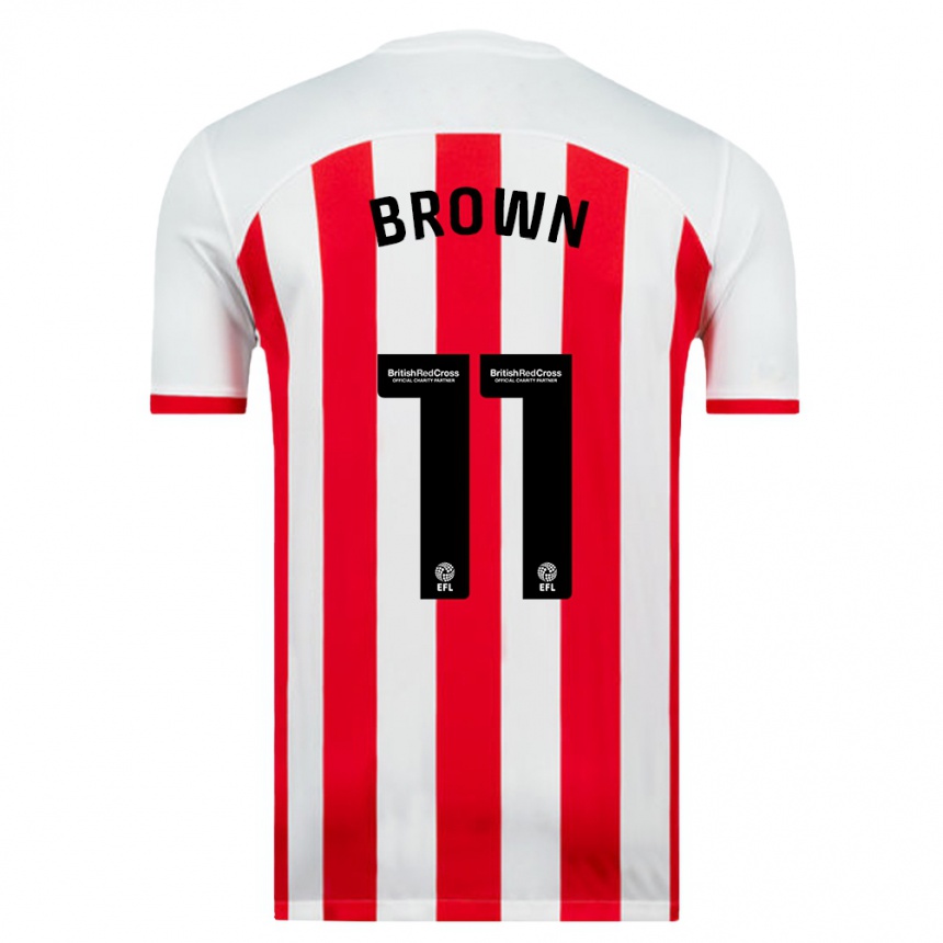 Niño Fútbol Camiseta Jessica Brown #11 Blanco 1ª Equipación 2023/24