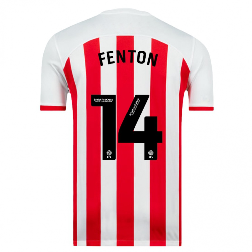 Niño Fútbol Camiseta Natasha Fenton #14 Blanco 1ª Equipación 2023/24