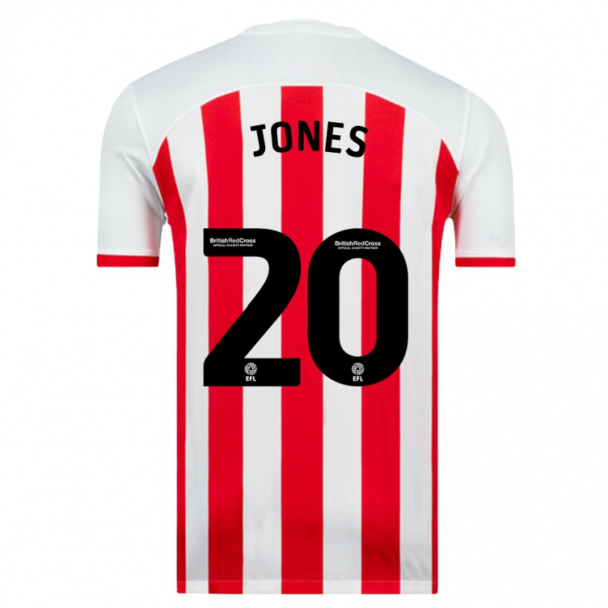 Niño Fútbol Camiseta Ellen Jones #20 Blanco 1ª Equipación 2023/24