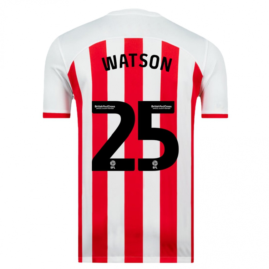 Niño Fútbol Camiseta Katy Watson #25 Blanco 1ª Equipación 2023/24