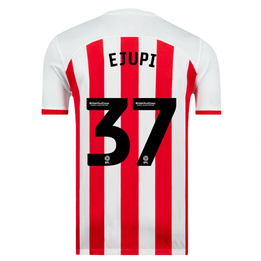 Niño Fútbol Camiseta Elizabeta Ejupi #37 Blanco 1ª Equipación 2023/24