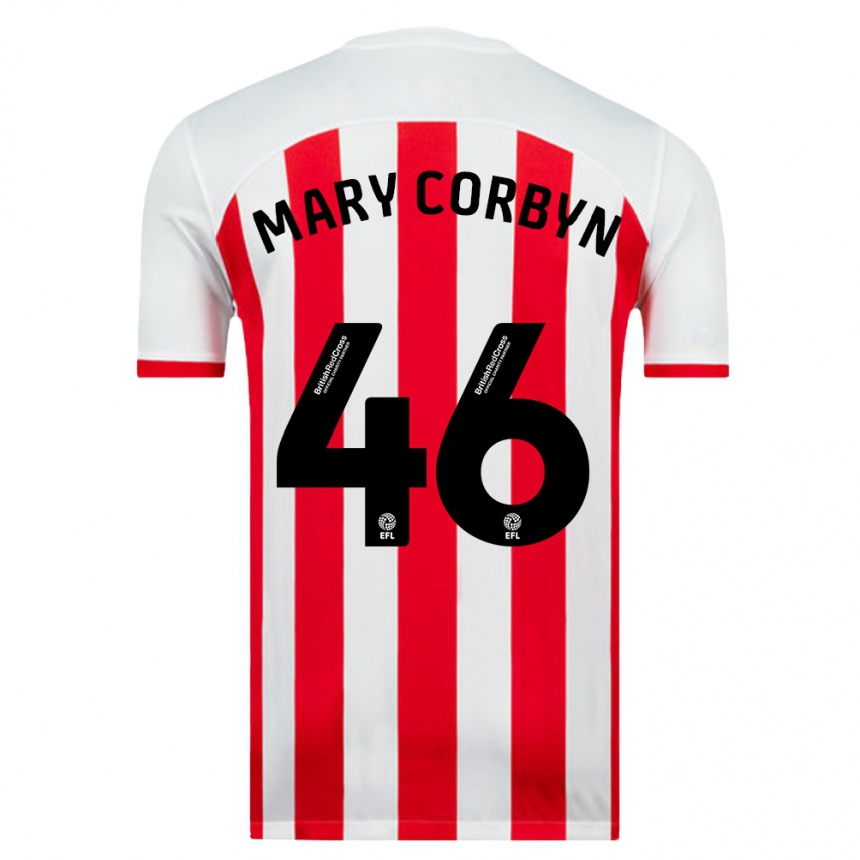 Niño Fútbol Camiseta Mary Corbyn #46 Blanco 1ª Equipación 2023/24